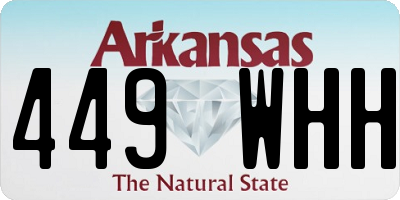 AR license plate 449WHH