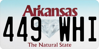 AR license plate 449WHI