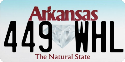 AR license plate 449WHL