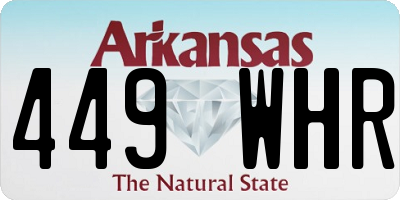 AR license plate 449WHR