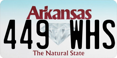 AR license plate 449WHS