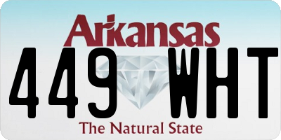 AR license plate 449WHT