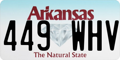 AR license plate 449WHV