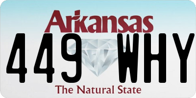 AR license plate 449WHY