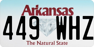 AR license plate 449WHZ