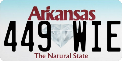 AR license plate 449WIE