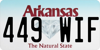 AR license plate 449WIF