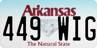 AR license plate 449WIG