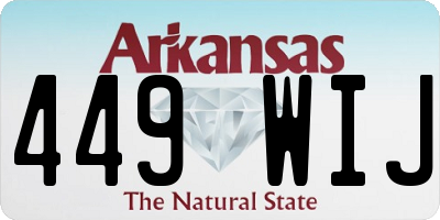 AR license plate 449WIJ