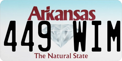 AR license plate 449WIM