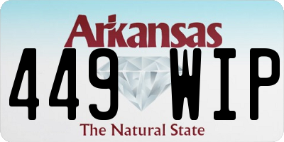 AR license plate 449WIP