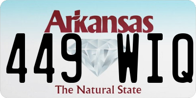 AR license plate 449WIQ