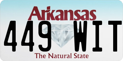 AR license plate 449WIT