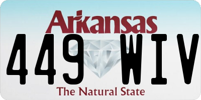 AR license plate 449WIV