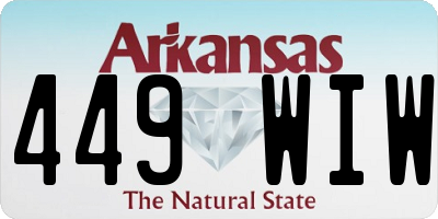 AR license plate 449WIW