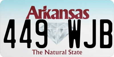 AR license plate 449WJB