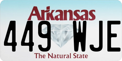AR license plate 449WJE