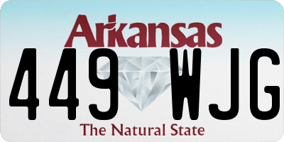 AR license plate 449WJG