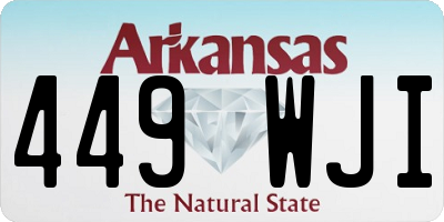 AR license plate 449WJI