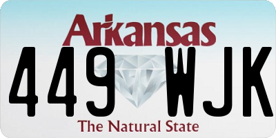 AR license plate 449WJK