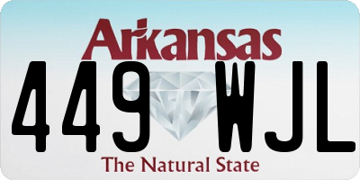 AR license plate 449WJL