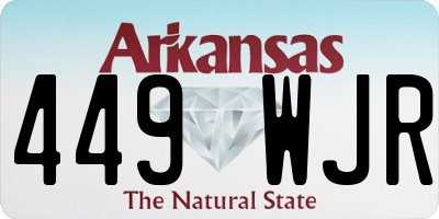 AR license plate 449WJR