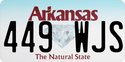 AR license plate 449WJS