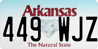 AR license plate 449WJZ