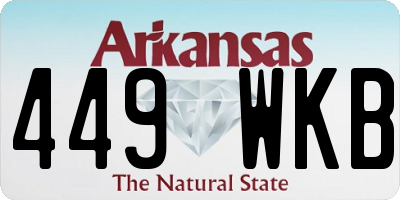 AR license plate 449WKB