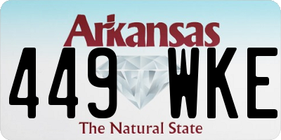 AR license plate 449WKE