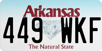 AR license plate 449WKF
