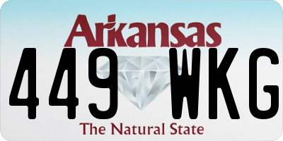AR license plate 449WKG