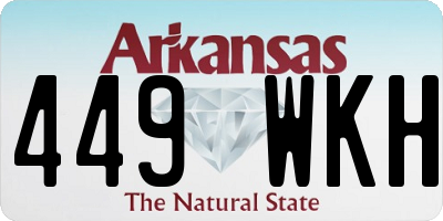 AR license plate 449WKH