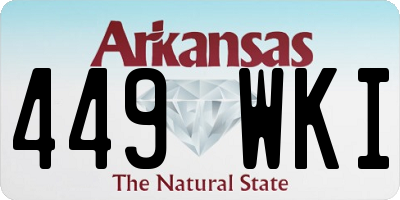 AR license plate 449WKI