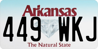 AR license plate 449WKJ
