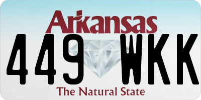 AR license plate 449WKK