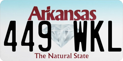 AR license plate 449WKL