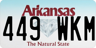 AR license plate 449WKM