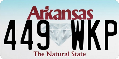 AR license plate 449WKP