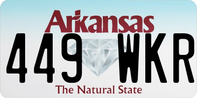 AR license plate 449WKR