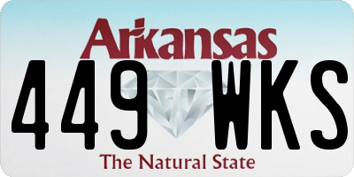 AR license plate 449WKS