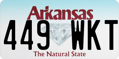AR license plate 449WKT