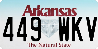 AR license plate 449WKV