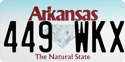 AR license plate 449WKX
