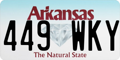 AR license plate 449WKY
