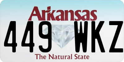 AR license plate 449WKZ