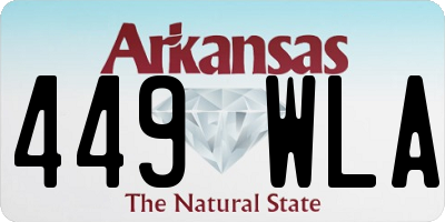 AR license plate 449WLA