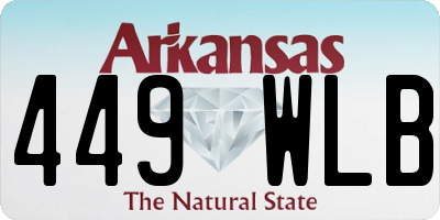 AR license plate 449WLB