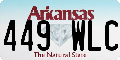 AR license plate 449WLC
