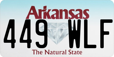 AR license plate 449WLF